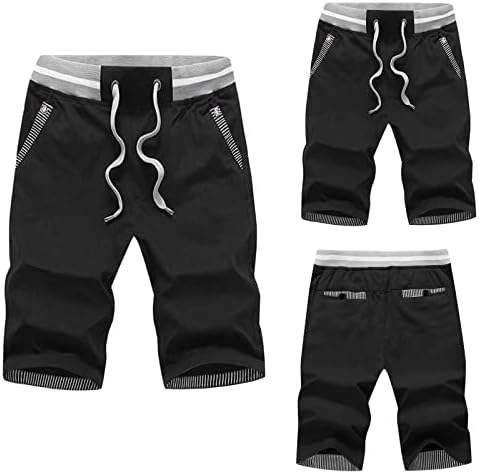 Muški male kratke hlače Atletski crteži Looselinen Muškarci Solidni džepovi Sportske kratke hlače Ljetna