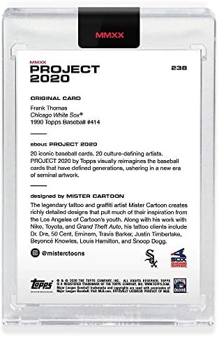 2020 TOPPS Projekt 2020 don C # 73 Frank Thomas / 11969 White Sox