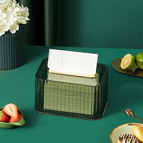 LLLY minimalistički tkivni kutija okrugli rubni tkivni tkivni kutija pravokutnik protiv starenja papir za papir Kutija za salvetu protiv prašine kući