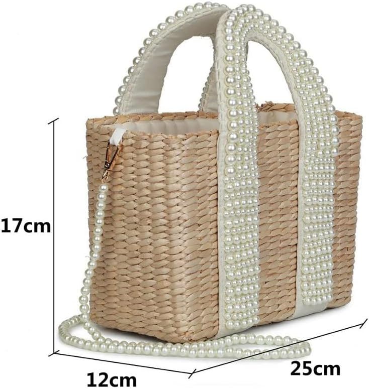 Hjkogh ljetna biserna ručna tkanina boemska putovanja tkana torba prijenosna dijagonalna torba za ukrašavanje