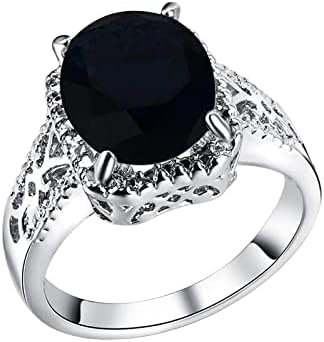 2023 Novi angažman okrugli rez Zirkoni Žene vjenčani prstenovi Nakit za prstenje za žene za žene Veličina 12
