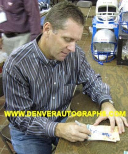 Steve arigent autografirao seatle Seahawks Cilj linije Art Card Blue Hof 12066 - NFL autogramirane nogometne karte