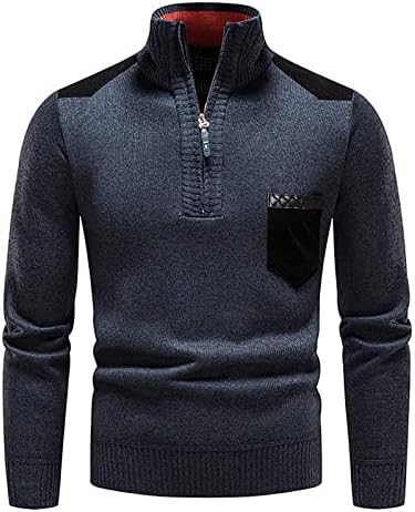 Ymosrh muški džemper zimska Dolčevina Dugi rukav pulover džemper košulja bluza Zipper Tops džemper dukserice za