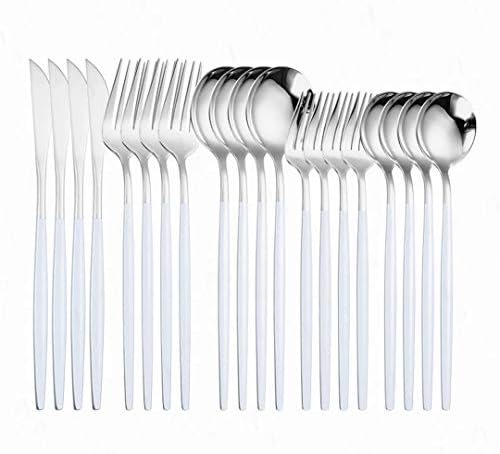 Kompletni Set posuđa za jelo Čelični Kuhinjski srebrni pribor kućni pribor za jelo kašika za jelo sto za jelo Flatware set za večeru Icespoon 4pcs201cm