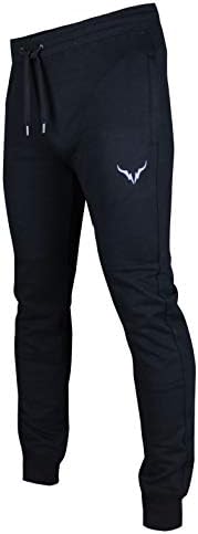Screenshot Sports Mens Premium Slim Fleece hlače džepovi sa zatvaračem - Atletic Jogger Fitness Workout Tyedants