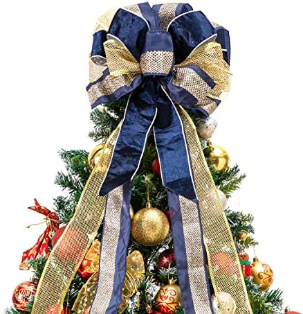 Božićno stablo, božićni krov sa drvama 33x13 inča Veliki gornji poklon poklon luk drveni dekor rukom ručno
