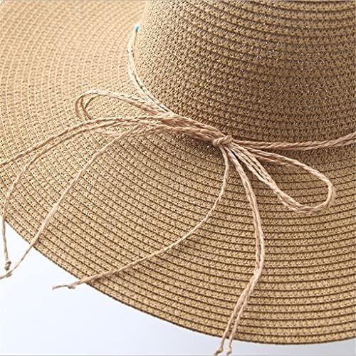 Stjecanje široke podloge Slamne šešire na plaži Žene Hat Sklopivi ljetni UV zaštita putne kape dame