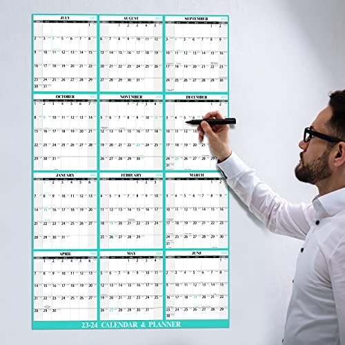 Kalendar izbrisav 2023-2024 - 12 mjesečni zidni kalendar 2023-2024 od 2023. do 20. juna, kalendar