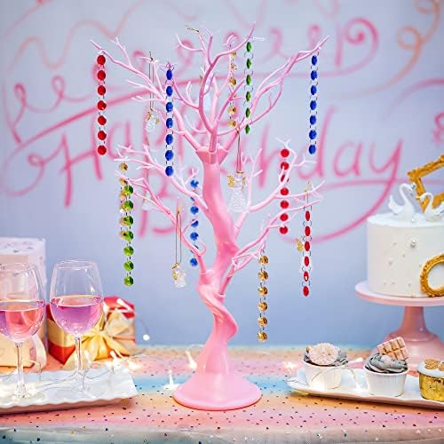 Sziqiqi ružičasto stablo za vjenčani stol za stol - Mali umjetni stolni stablo 1,9ft za božićni ukras za rođendan