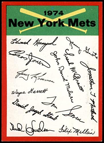 1974 TOPPS New York Mets New York Mets NM Mets