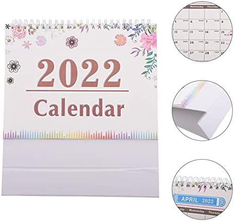 Nolitoy uredski kalendar Mini desni kalendar 7 paketa 2022 Desk kalendar 2022 Desktop Kalendar Raspored