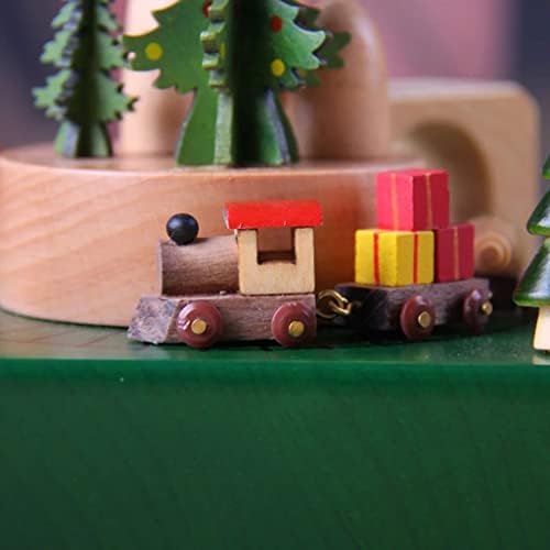 Lukeo Creative Božićna vlak Music Bowenlen Retro Rotirajuća muzička kutija Ličnost Dječje igračke koje šalju djevojke rođendanski poklon