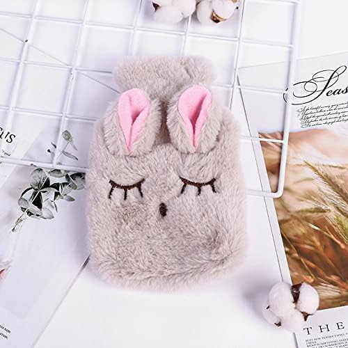 CHDHALTD za višekratnu upotrebu zimski topli grijač za ruke, Cartoon Rabbit plišane tkanine vodene torbe za grijač za ruke