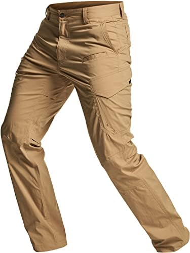 CQR muške hladne taktičke hlače, vodene hlače otporne na vodu, lagani rastezljivi teretni / ravni