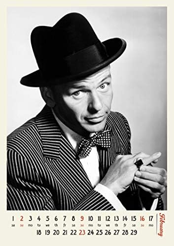 2023 Zidni kalendar [12 stranica 8 x12] Frank Sinatra Vintage Rijetke Fotografije Posteri