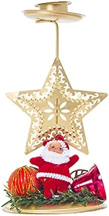 Božić Kovanog Gvožđa Svijećnjak Ukrasi Božić Svijeća Stola Ukras Svijećnjak Ukrasi Božić Ornament Elegantan