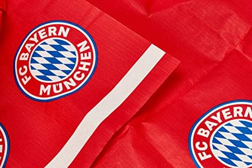 Amscan 9906511 FC Bayern Minhen tkanina 120 x 180 cm plavo / bijelo / crveno papir savršen za ukras stola za navijačke ili fudbalske zabave / rekord Master Logo