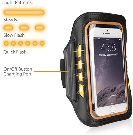Boxwave Case za Galaxy S4 - JogBrite Sportska ručica, Visoka vidljivost Sigurnosna lampica LED