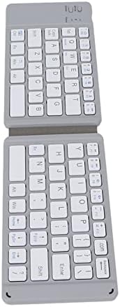 Asixxsix sklopiva Bluetooth tastatura, prenosiva bežična sklopiva tastatura, Mini Bt punjiva bežična