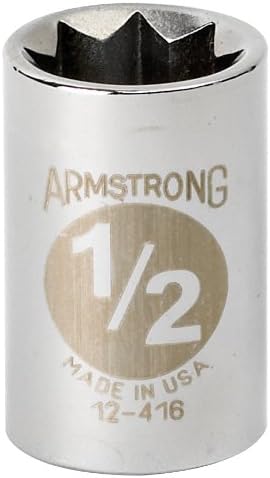 Armstrong 12-432 1-inčni, 8 tačaka, 1/2-inčni pogon SAE standardna utičnica