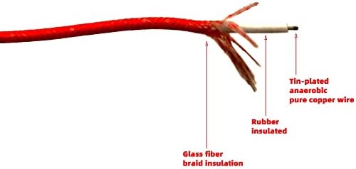 MGRAS električna žica 0.3~4mm2 visokotemperaturno otporna staklena vlakna pletenica gumena izolovana