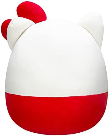 Squishmallows Hello Kitty sa crvenim čašama 14-inčni pliš-Sanrio Ultrasoft punjena životinja velika plišana igračka, zvanični Kellytoy pliš