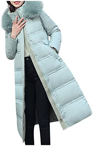 Ženske paketne jakne dame dame zimski topli midi puffer kaputi plišani čep ovratnik dugih rukava parka gornja odjeća