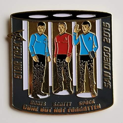 Starfleet San Diego Bones Scotty i Spock Prošao, ali ne zaboravljeni licencirani PIN venčeći - mikromagični