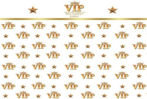 VIP pozadina za rođendansku zabavu 10 x 8 ft crveni tepih kruna Zlatna zvijezda bijela i Zlatna pozadina