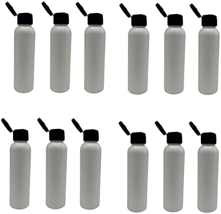 4 oz bijele kosmo plastične boce -12 Pakovanje prazno punjenje boca - BPA Besplatno - esencijalna