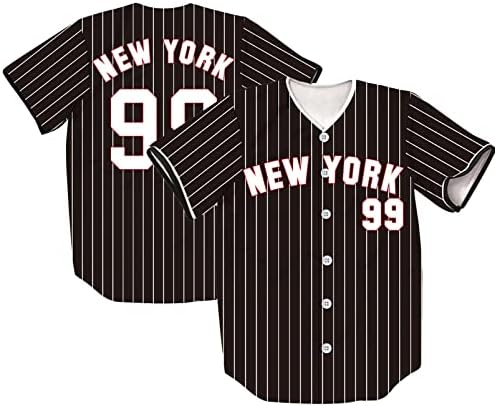 Tifiya New York 99 Stripes tiskani bejzbol dres NY bejzbol ekipne košulje za muškarce / žene / mlade