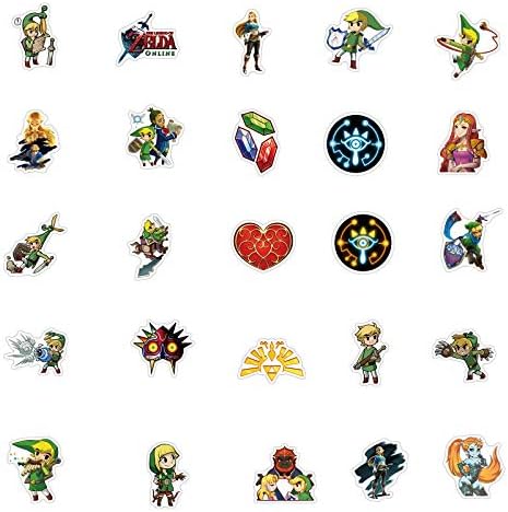 Legenda o naljepnicama Zelda Cool, 50pcs vinilne vodootporne naljepnice, za laptop, prtljag, automobil, skejtbord, motocikl, grafitni zakrpe za bicikle