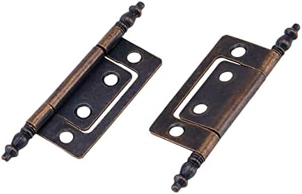 T tulead ne-mortise šarke šarke za vrata željeza šarke šarke šarke 3,26 × 0,94 smeđi ukrasni šarki paket od 10 sa montažnim vijcima