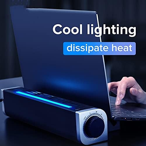 Xjjzs laptop hladnjak Gaming Notebook Cooler laptop rashladni jastučić RGB LED podesivi tih 2600rpm