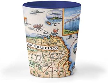 Xplorer mape San Francisco California State karta keramičko staklo, BPA-besplatno