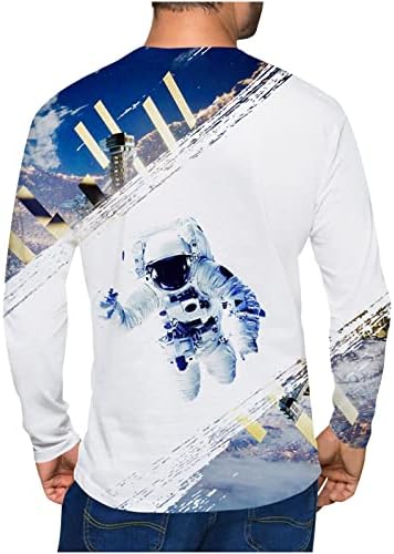 Košulje za muškarce zimska jesen Casual Moda okrugli vrat Dugi rukav pulover 3D Print majice bluze Plus Veličina