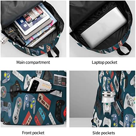 OPLP Video igre Pozadina regulatora velikog kapaciteta Lagana personalizirana torba za laptop tablet Travel School Bag sa više džepova