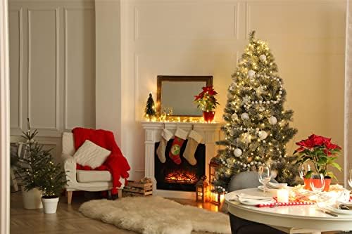 Caroline's bysures CK3995CS Božićne pahule Labrador Retriver žuti božićne čarape, kamin Viseći čarape Božićna sezona Dekor zabave Obiteljski odmor,