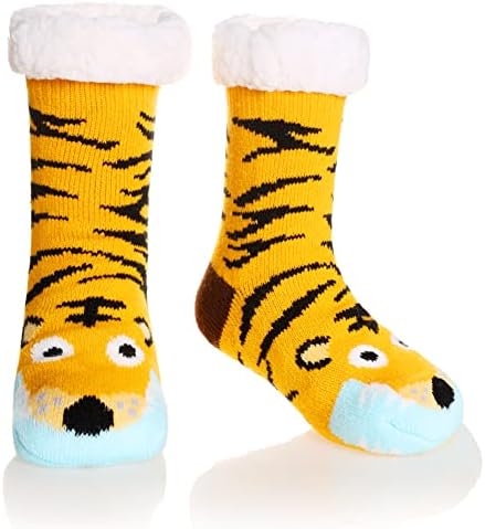 Deca Fuzzy Papuče Čarape Topla Meka Zimska Flisa Obložena Plišana Deca Dečaci Devojke Neklizajuće Kućne Čarape