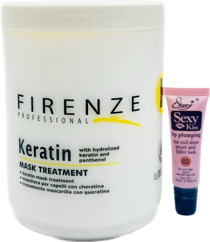 Firenze Professional Keratin šampon & Maska 33.8 Oz + ostavite-u 10.1 Fl oz - besplatno zvjezdano sjajilo za usne 10ml