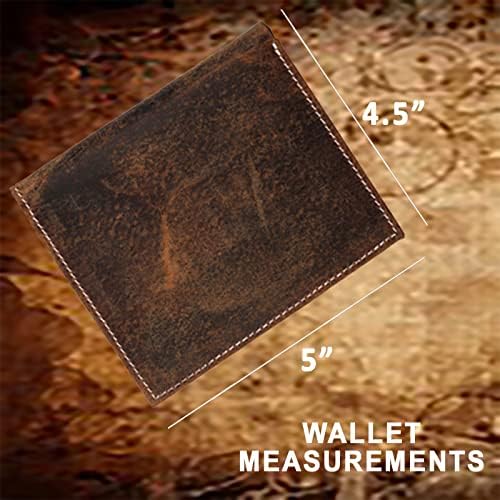 F& L CLASSIC RFID Blocking muška koža dvoslojni veliki Hipster novčanik, 13 Slotovi za kreditne kartice,zapadni stil,186-01