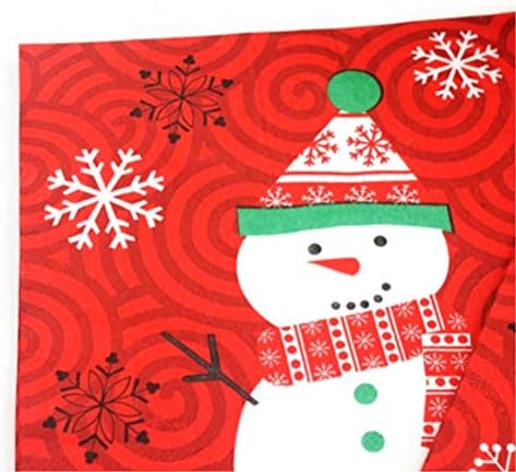 Upkoch20pcs / set Christmas Snowman Sapkins Prekrasne Xmas Salpkins za kućnu trgovinu