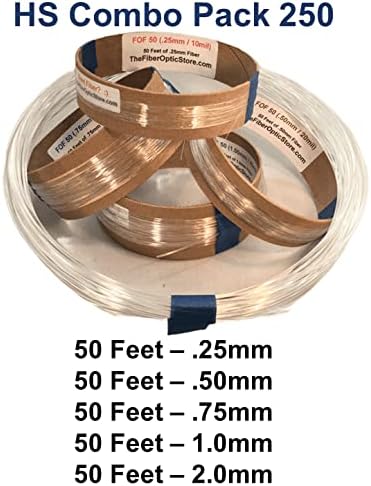 Fiber optička rasvjetna filament za zanatstvo i modeliranje: hobby spool combo pack 250