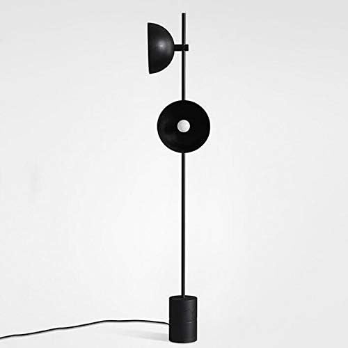 PQKDY dvostruko svjetska svjetiljka dnevna soba podna lampa crne podne lampe jednostavan i modni dizajn za modernu