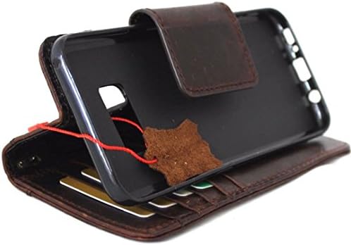 Torbica od prave kože za Samsung Galaxy S8 Plus novčanik za knjige luksuzno zatvaranje magnetni poklopac s ručno rađeni Retro Id kartice držač slotova daviscase