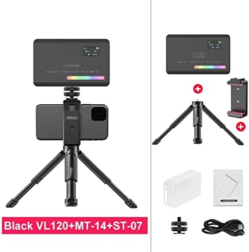 SLSFJLKJ RGB Video svjetlo sa difuzorom zaslona Mini monitor kamere RGB Smartphone Selfie Light
