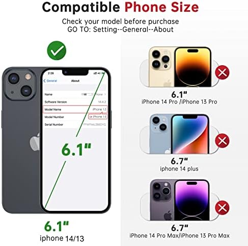 [2+2 Pakovanje] Smootharmor Zaštita ekrana za iPhone 14 / iPhone 13 6,1 inča sa zaštitom sočiva