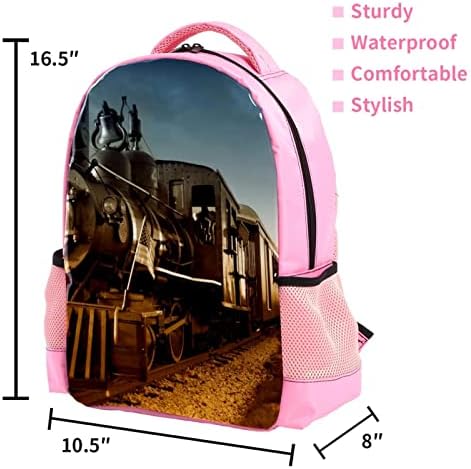 VBFOFBV ruksak za laptop, elegantan putnički ruksak casual pasiva za ramena za muškarce za muškarce, željeznički polje Vintage Photo