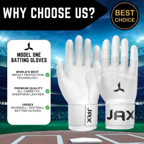 Jax rukavice za udaranje-model manžetne sa jednim remenom-rukavice za Bejzbol za mlade i odrasle-opciona