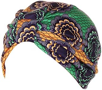 Turban sa rastezljivim čvorom za žene cvijet Headwrap kapica Slouchy muslimanska marama unaprijed vezana Vintage Slouchy Skull Caps